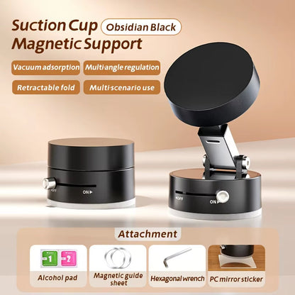 Revolutionary Vacuum Magnetic Suction Cup Folding Swivel Stand - Your Ultimate Mobile Phone Holder!